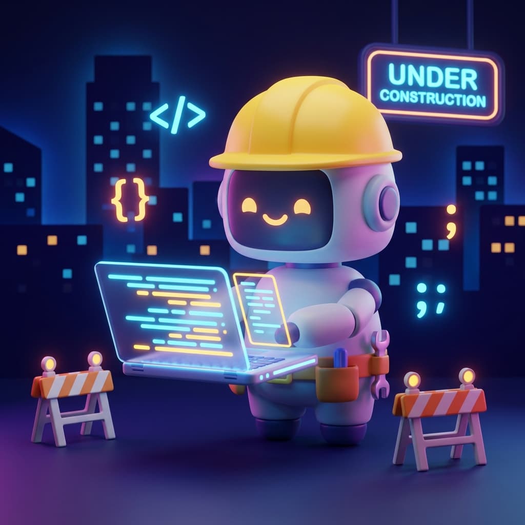 Developer working hard